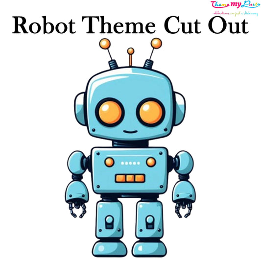 Robot Birthday Theme Birthday Party Cutout