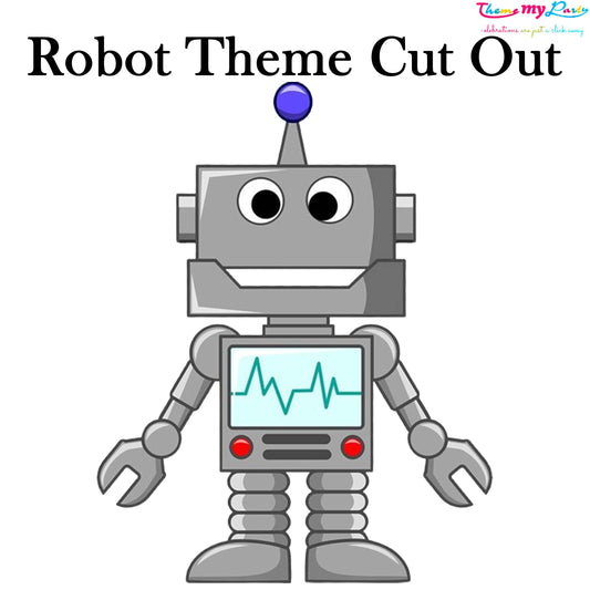 Robot Birthday Theme Birthday Party Cutout