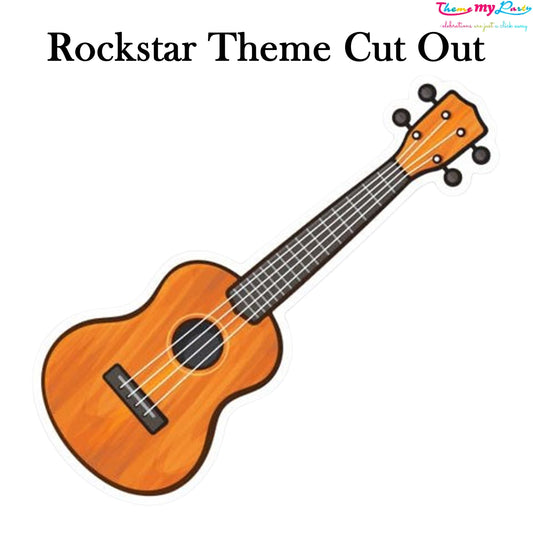 Rockstar Theme Birthday Party Cutout