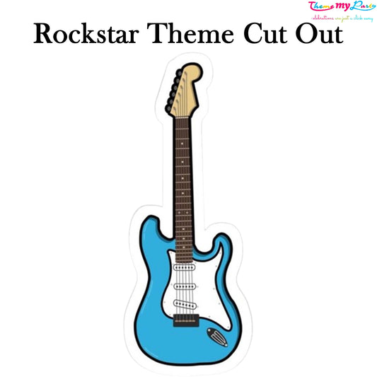 Rockstar Theme Birthday Party Cutout