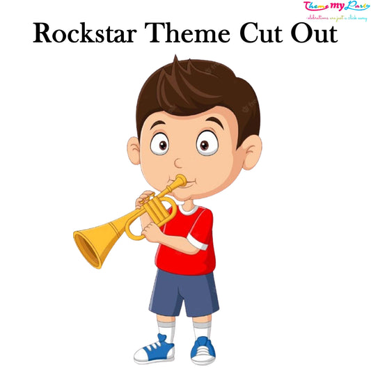 Rockstar Theme Birthday Party Cutout