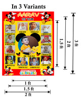 My First Year Customized Milestone Board for Kids Birthday Party(New Born -12 months )