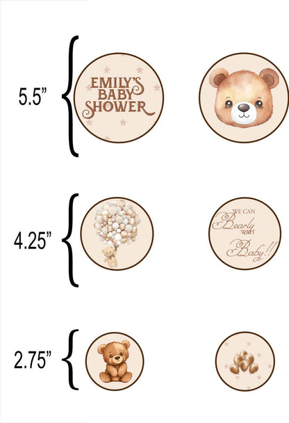 We Can Bearly Wait Theme Baby Shower Party Table Confetti for Decoration