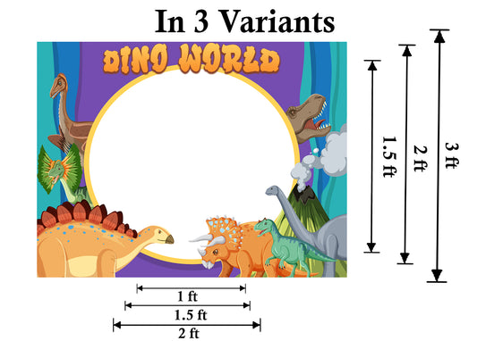 DINOSAUR THEME BIRTHDAY PARTY SELFIE PHOTO BOOTH FRAME