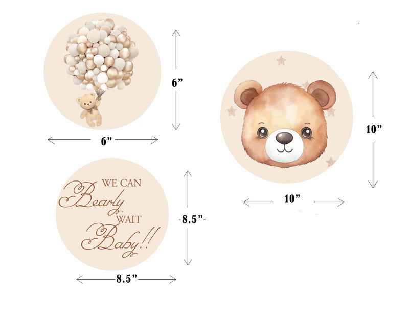 We Can Bearly Wait Party Table Toppers for Decoration 