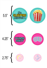 Pyjama Party Theme Birthday Party Table Confetti