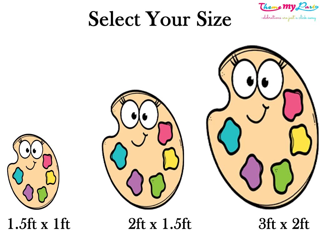 Art & Paint Theme Birthday Party Cutout