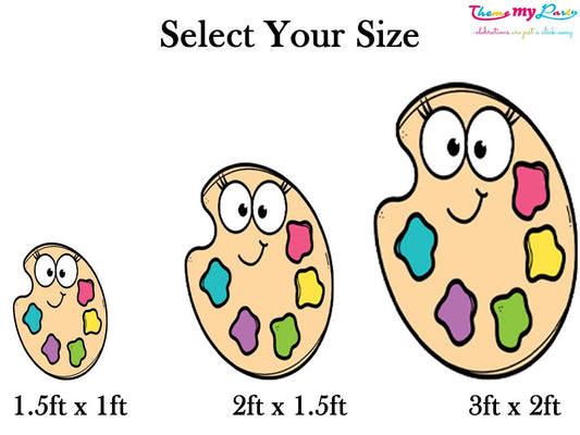 Art & Paint Theme Birthday Party Cutout