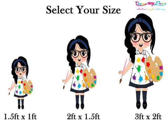 Art & Paint Theme Birthday Party Cutout