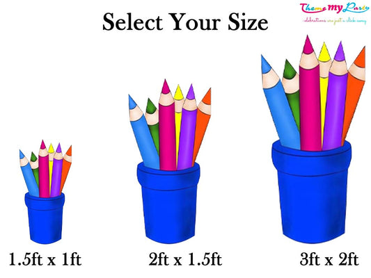 Art & Paint Theme Birthday Party Cutout