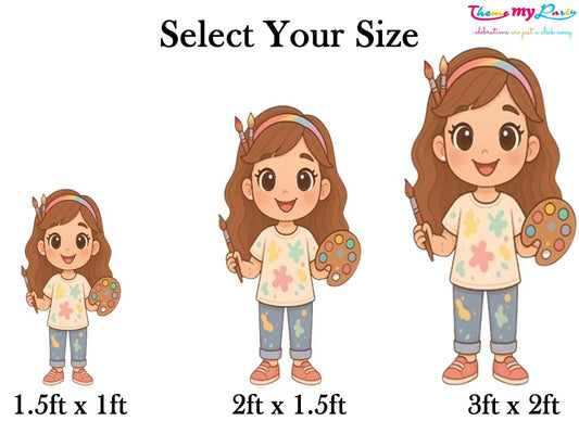 Art & Paint Theme Birthday Party Cutout