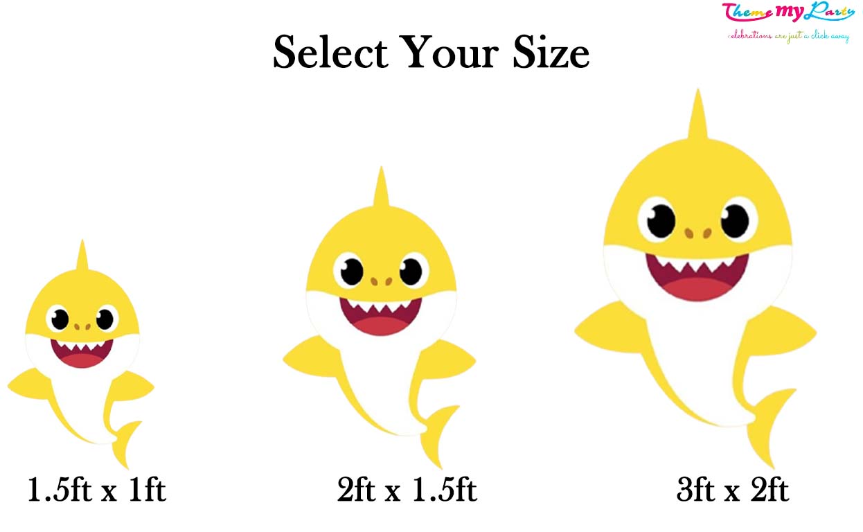 Baby Shark Theme Birthday Party Cutout
