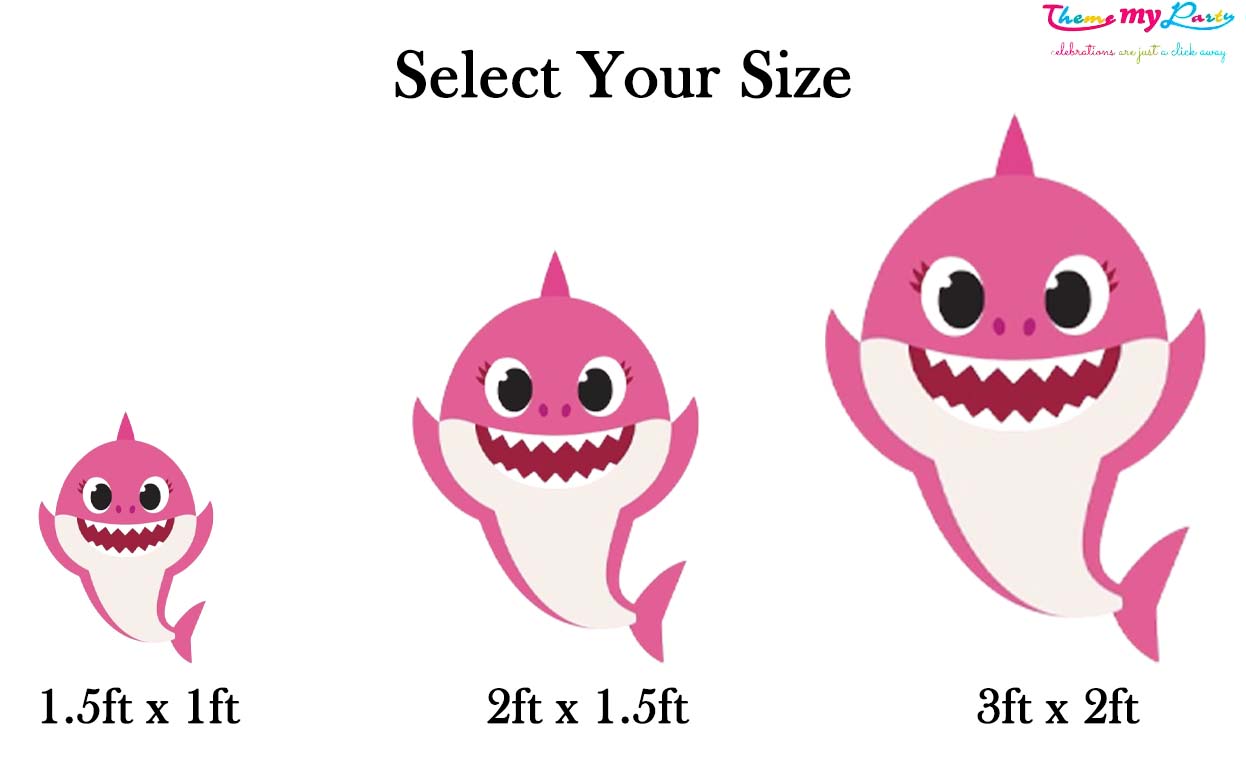 Baby Shark Theme Birthday Party Cutout