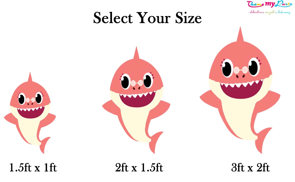 Baby Shark Theme Birthday Party Cutout