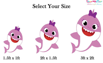Baby Shark Theme Birthday Party Cutout