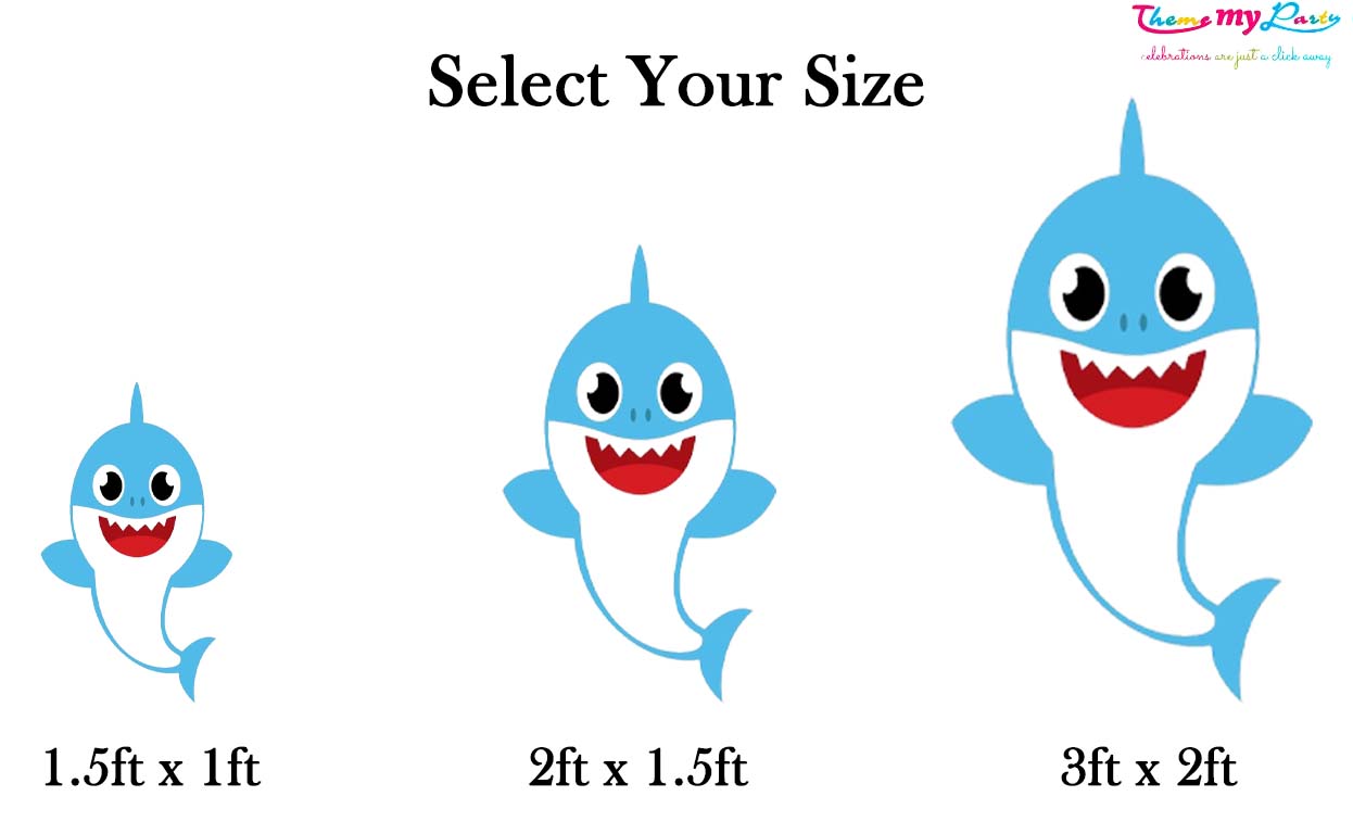 Baby Shark Theme Birthday Party Cutout