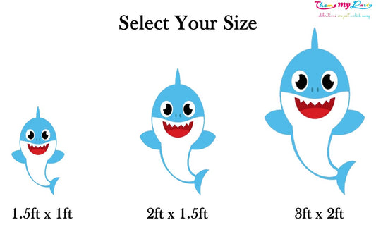 Baby Shark Theme Birthday Party Cutout