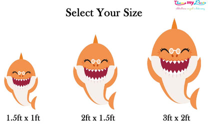 Baby Shark Theme Birthday Party Cutout