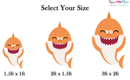 Baby Shark Theme Birthday Party Cutout