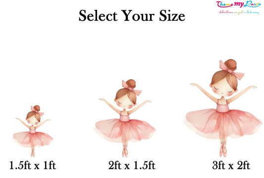 Ballerina Theme Birthday Party Cutout