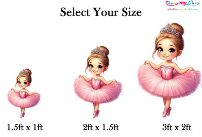 Ballerina Theme Birthday Party Cutout