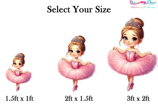 Ballerina Theme Birthday Party Cutout