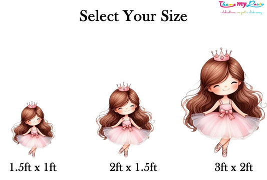 Ballerina Theme Birthday Party Cutout