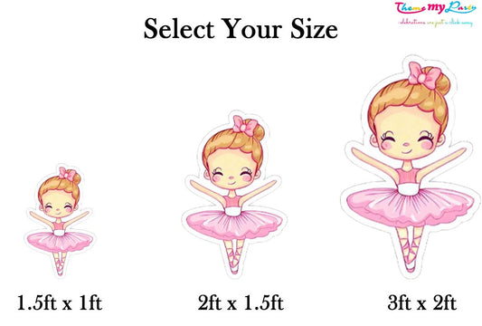 Ballerina Theme Birthday Party Cutout