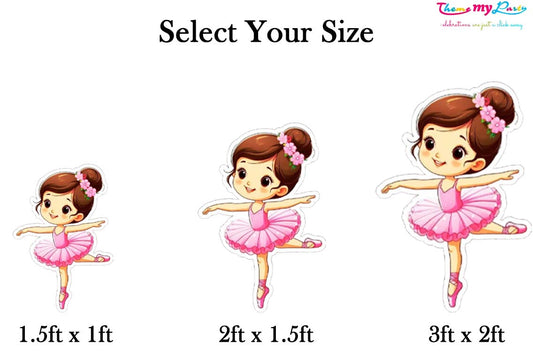 Ballerina Theme Birthday Party Cutout