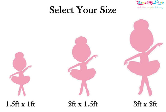 Ballerina Theme Birthday Party Cutout