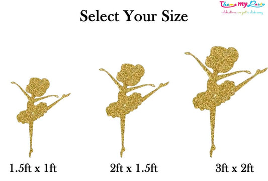 Ballerina Theme Birthday Party Cutout
