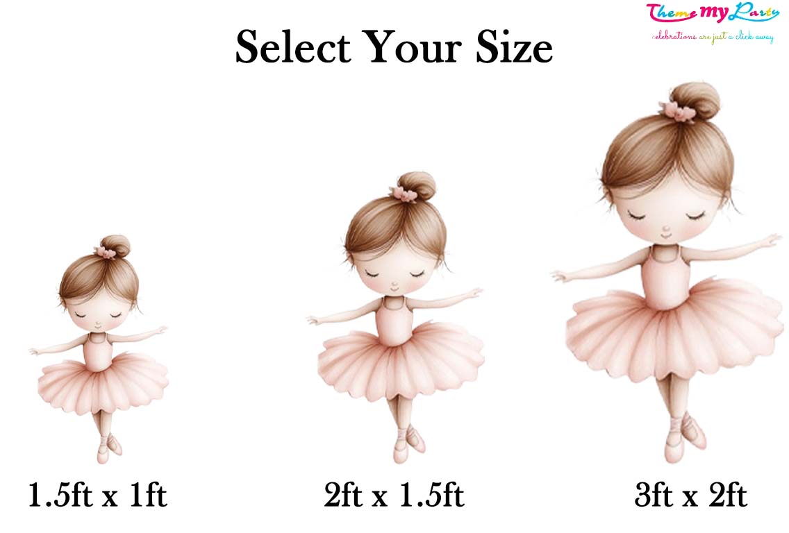 Ballerina Theme Birthday Party Cutout