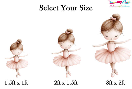 Ballerina Theme Birthday Party Cutout