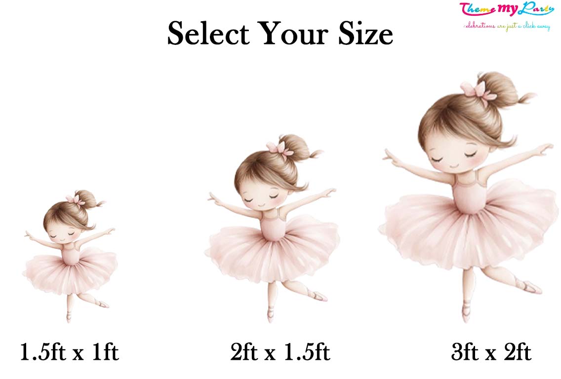 Ballerina Theme Birthday Party Cutout