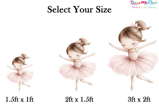 Ballerina Theme Birthday Party Cutout