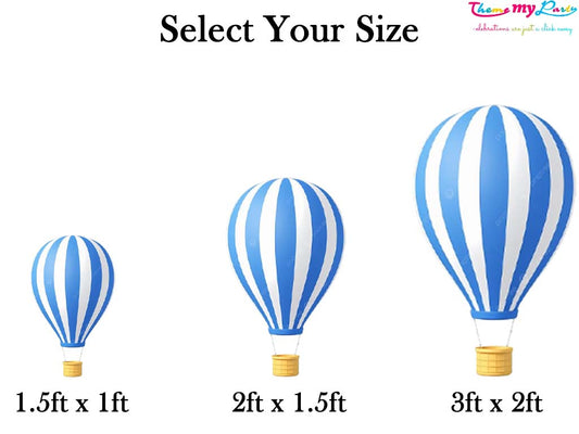 Hot Air Theme Birthday Party Cutout