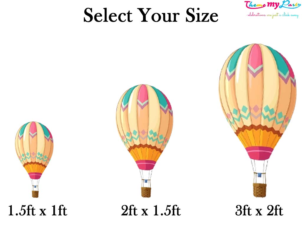 Hot Air Theme Birthday Party Cutout