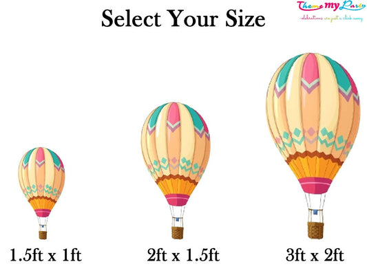 Hot Air Theme Birthday Party Cutout