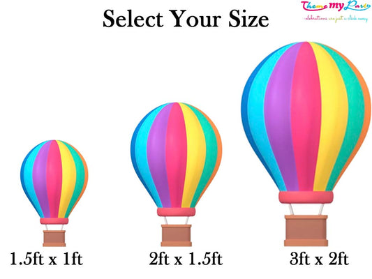 Hot Air Theme Birthday Party Cutout