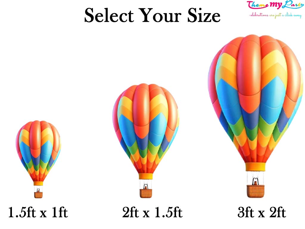 Hot Air Theme Birthday Party Cutout