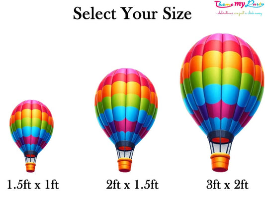 Hot Air Theme Birthday Party Cutout