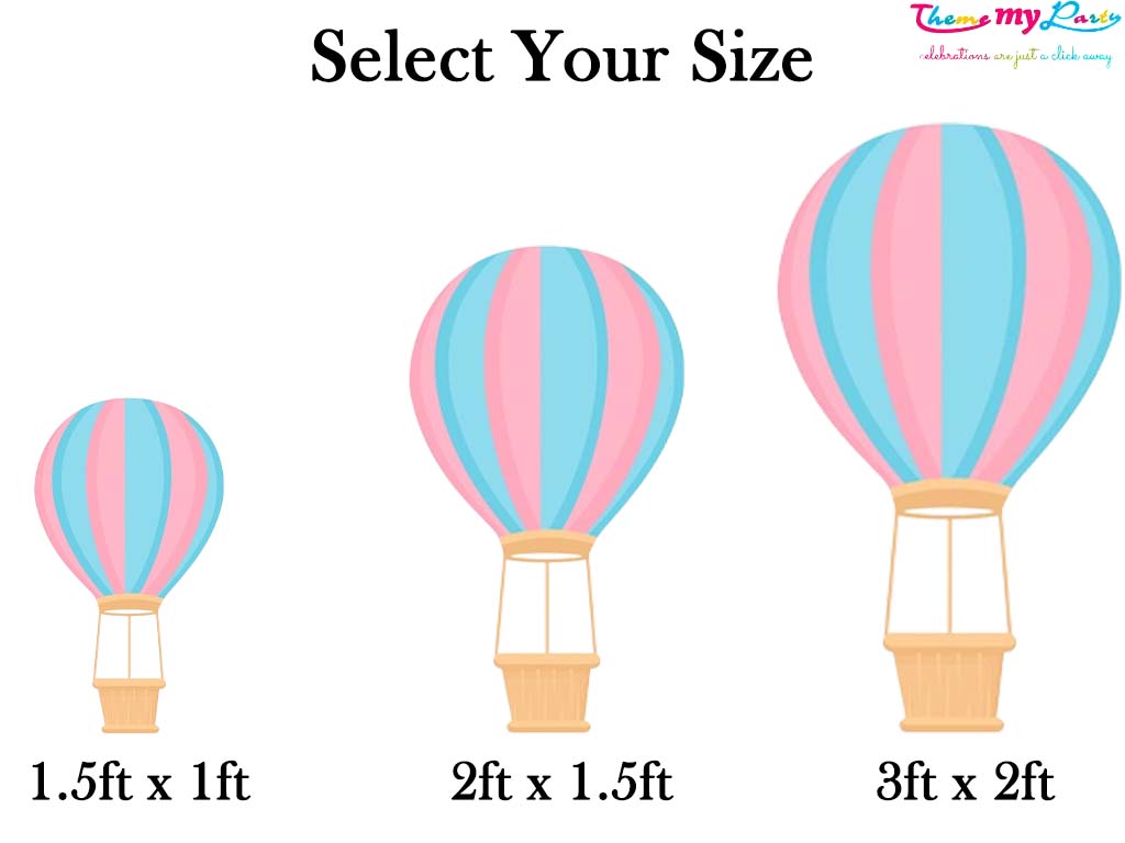 Hot Air Theme Birthday Party Cutout