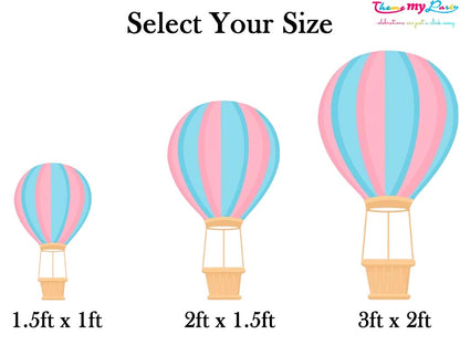 Hot Air Theme Birthday Party Cutout