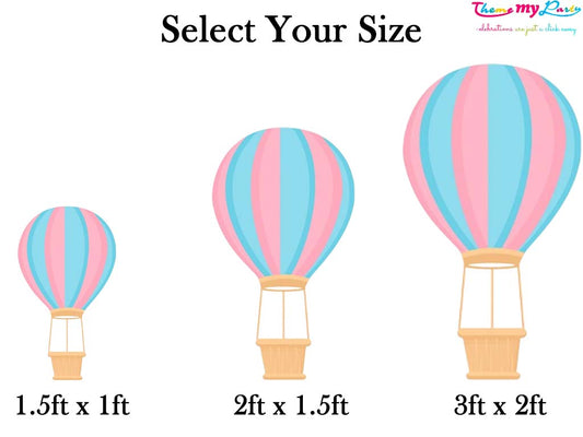 Hot Air Theme Birthday Party Cutout