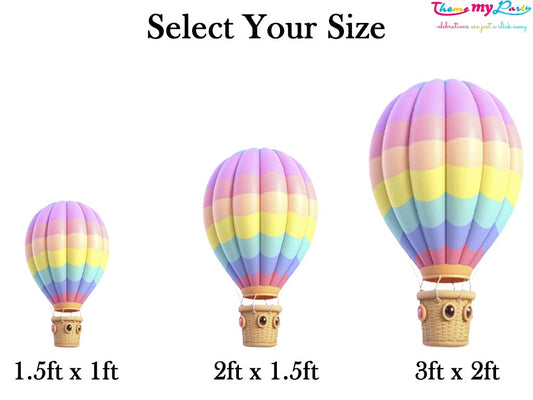 Hot Air Theme Birthday Party Cutout
