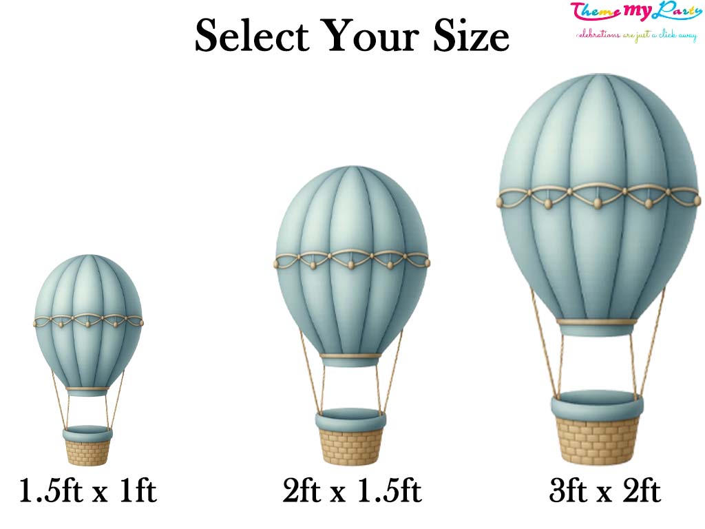 Hot Air Theme Birthday Party Cutout