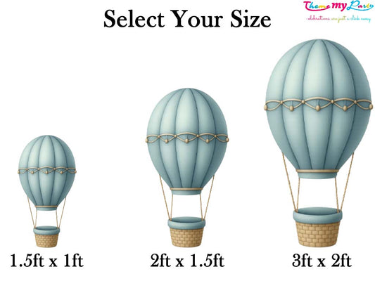 Hot Air Theme Birthday Party Cutout