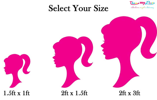 Barbie Theme Birthday Party Cutout