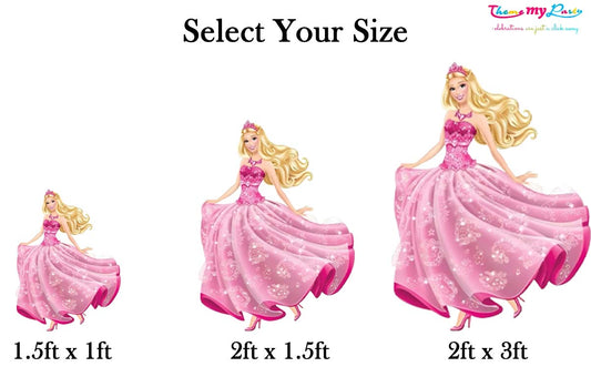 Barbie Theme Birthday Party Cutout
