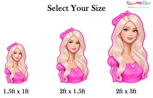 Barbie Theme Birthday Party Cutout